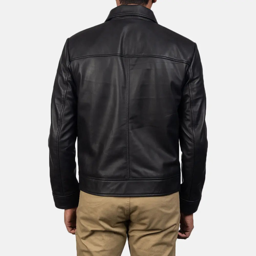 Ferno Black Leather Jacket Fashion Hipe