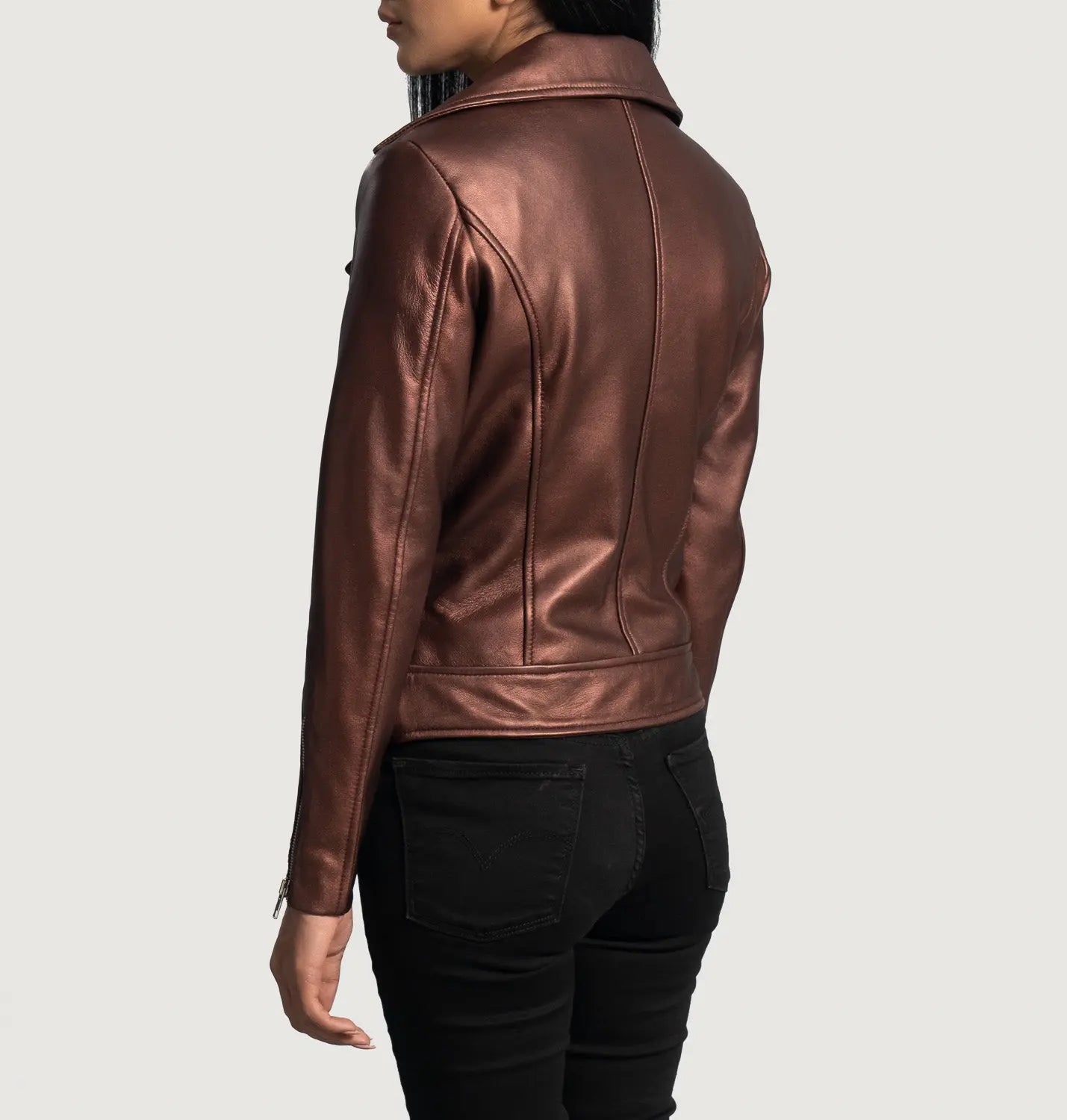 Maroon Leather Biker Jacket Fashion Hipe