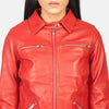 Women Tomoto leather jacket Fashion Hipe